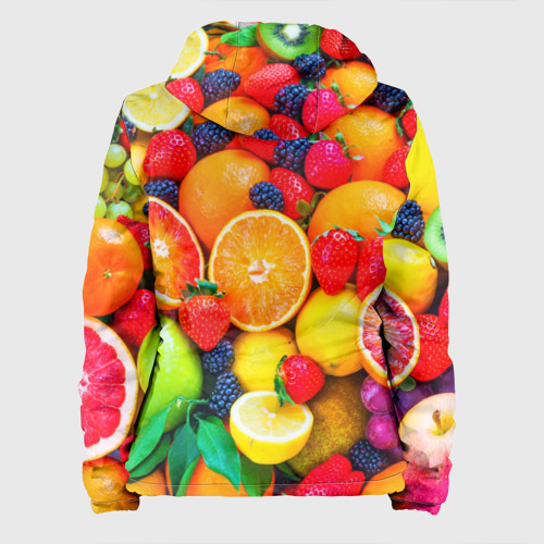 Женская куртка 3D Ягоды и фрукты, цвет черный - фото 2