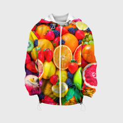 Детская куртка 3D Ягоды и фрукты