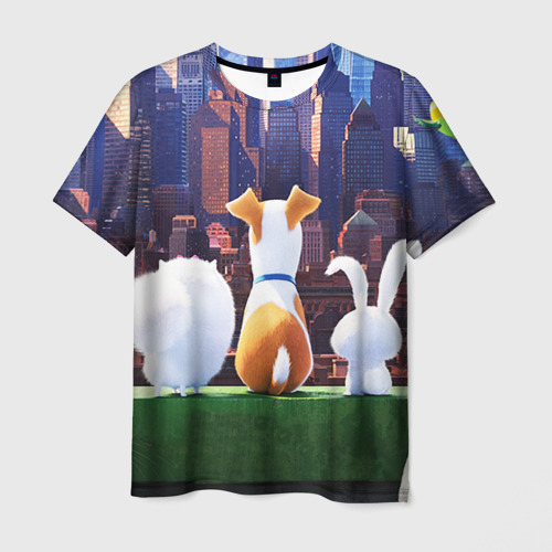 Мужская футболка 3D Домашние животные, цвет 3D печать