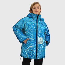 Женская зимняя куртка Oversize Системная плата - фото 2