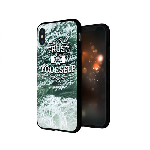 Чехол для Apple iPhone X силиконовый глянцевый Верь в себя Фото 01 Чехол для Apple iPhone X силиконовый глянцевый Верь в себя Фото 01