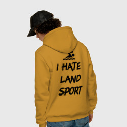 Мужская толстовка хлопок I hate Land sport - фото 2