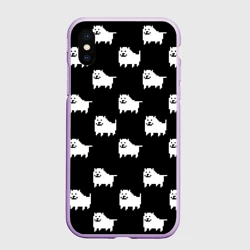 Чехол для iPhone XS Max матовый Undertale Annoying dog