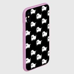 Чехол для iPhone XS Max матовый Undertale Annoying dog - фото 2