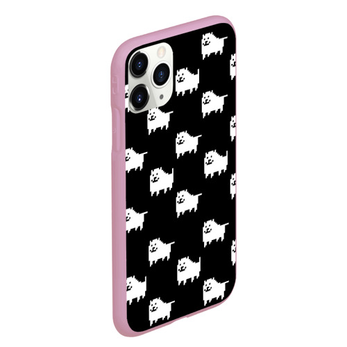 Чехол для iPhone 11 Pro Max матовый Undertale Annoying dog, цвет розовый - фото 3