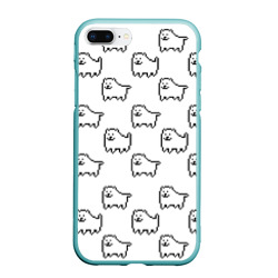 Чехол для iPhone 7Plus/8 Plus матовый Undertale Annoying dog white