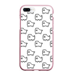 Чехол для iPhone 7Plus/8 Plus матовый Undertale Annoying dog white