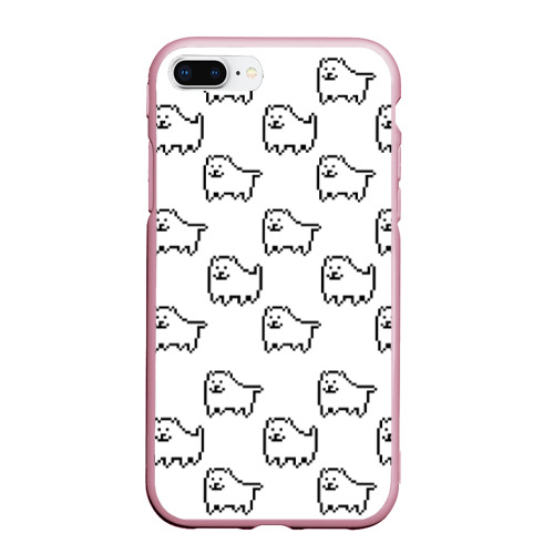 Чехол для iPhone 7Plus/8 Plus матовый Undertale Annoying dog white, цвет розовый