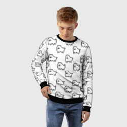 Детский свитшот 3D Undertale Annoying dog white - фото 2