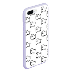 Чехол для iPhone 7Plus/8 Plus матовый Undertale Annoying dog white - фото 2