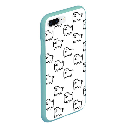 Чехол для iPhone 7Plus/8 Plus матовый Undertale Annoying dog white, цвет мятный - фото 3