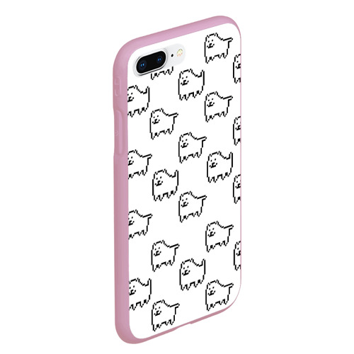 Чехол для iPhone 7Plus/8 Plus матовый Undertale Annoying dog white, цвет розовый - фото 3