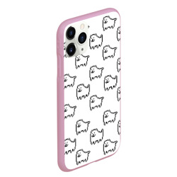 Чехол для iPhone 11 Pro Max матовый Undertale Annoying dog white - фото 2