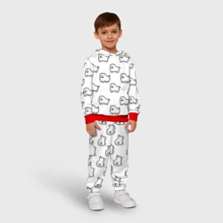 Детский костюм с толстовкой 3D Undertale Annoying dog white - фото 2