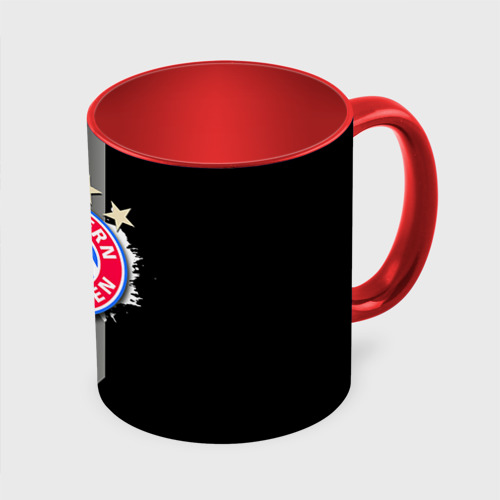 Кружка с полной запечаткой ФК Бавария, цвет белый + красный - фото 3