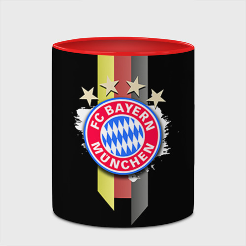 Кружка с полной запечаткой ФК Бавария, цвет белый + красный - фото 4
