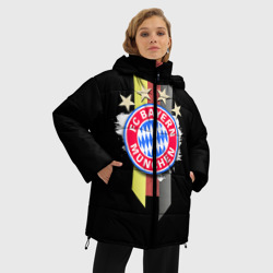 Женская зимняя куртка Oversize ФК Бавария - фото 2