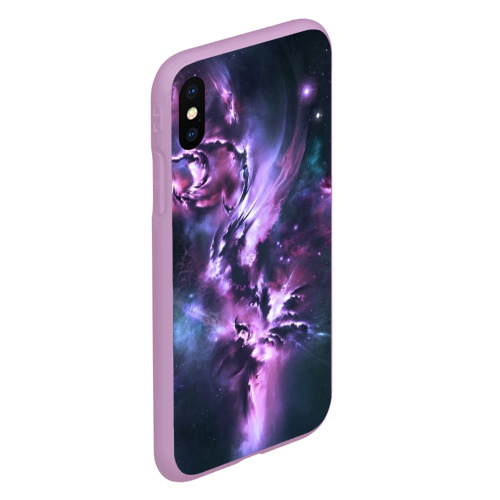 Чехол для iPhone XS Max матовый Space, цвет сиреневый - фото 3