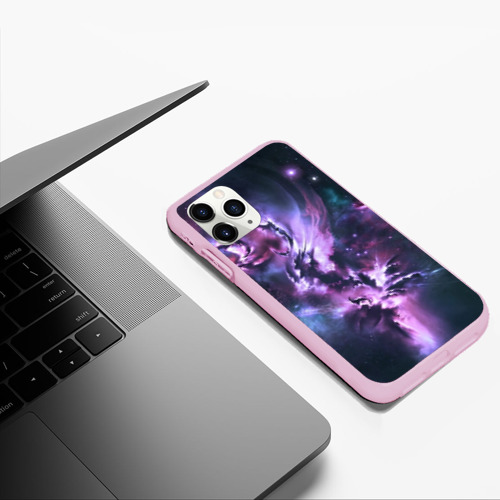 Чехол для iPhone 11 Pro Max матовый Space, цвет розовый - фото 5