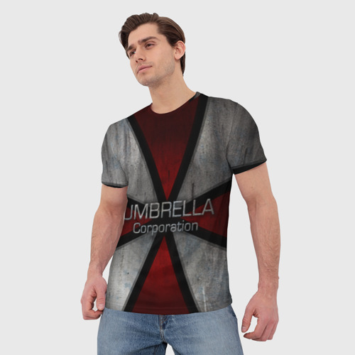 Мужская футболка 3D Umbrella corps, цвет 3D печать - фото 3