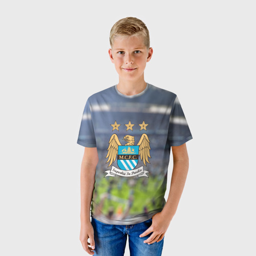 Детская футболка 3D Manchester city, цвет 3D печать - фото 3