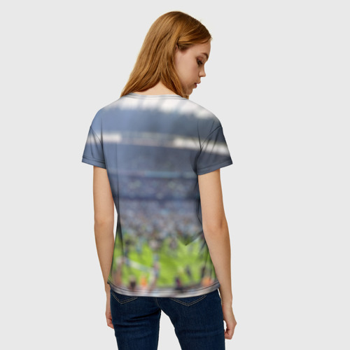 Женская футболка 3D Manchester city, цвет 3D печать - фото 4
