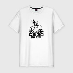Мужская футболка хлопок Slim Cs:go - Ninja Defuse