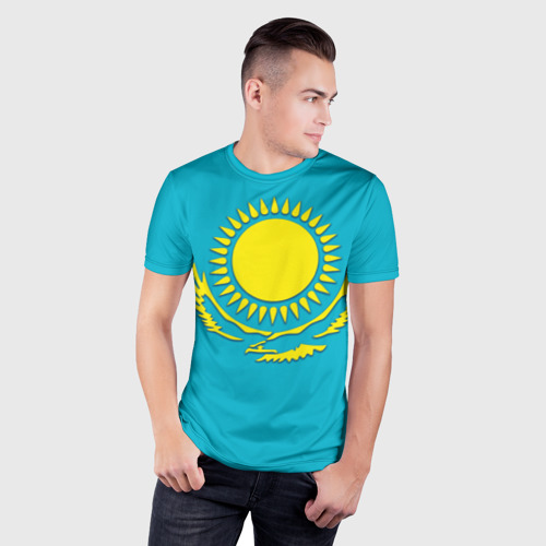 Мужская футболка 3D Slim Казахстан - фото 3