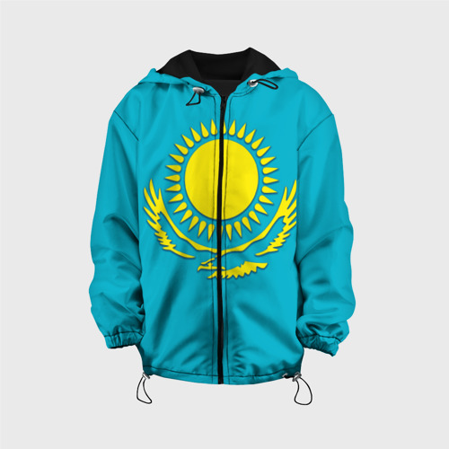 Детская куртка 3D Казахстан, цвет черный