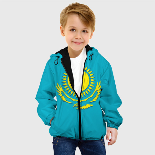 Детская куртка 3D Казахстан, цвет черный - фото 3
