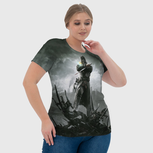 Женская футболка 3D Dishonored, цвет 3D печать - фото 6