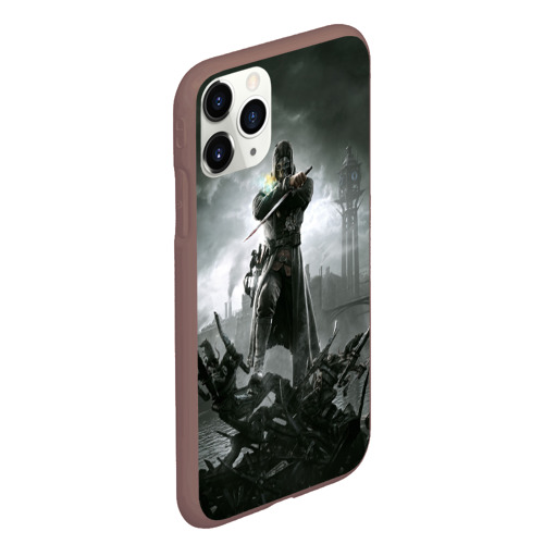 Чехол для iPhone 11 Pro Max матовый Dishonored, цвет коричневый - фото 3