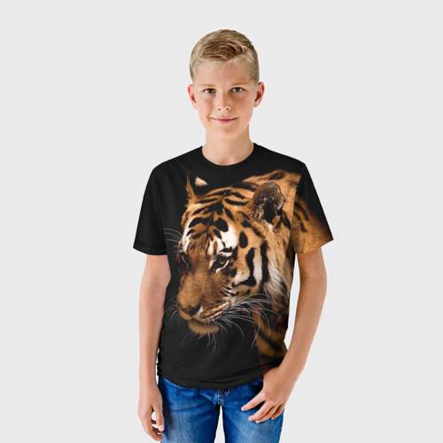 Детская футболка 3D Тигр, цвет 3D печать - фото 3