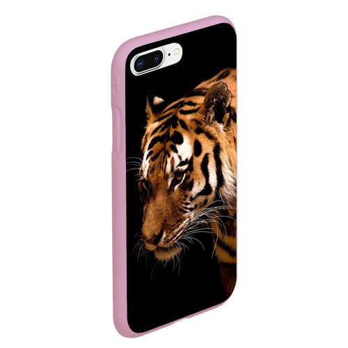Чехол для iPhone 7Plus/8 Plus матовый Тигр, цвет розовый - фото 3