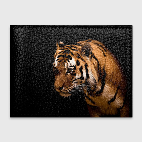 Обложка для студенческого билета Тигр, цвет черный