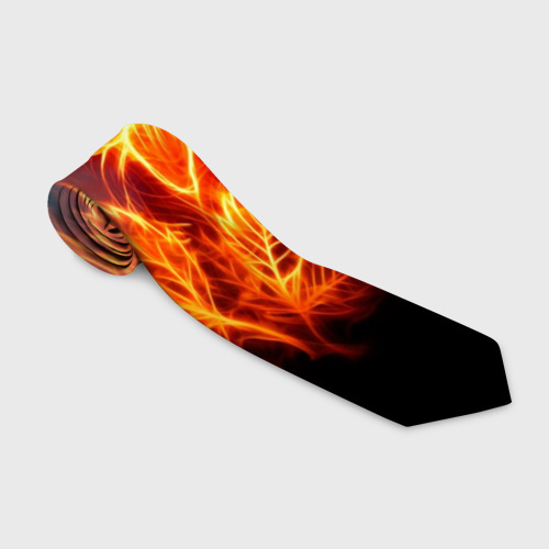 Галстук 3D Огненный цветок