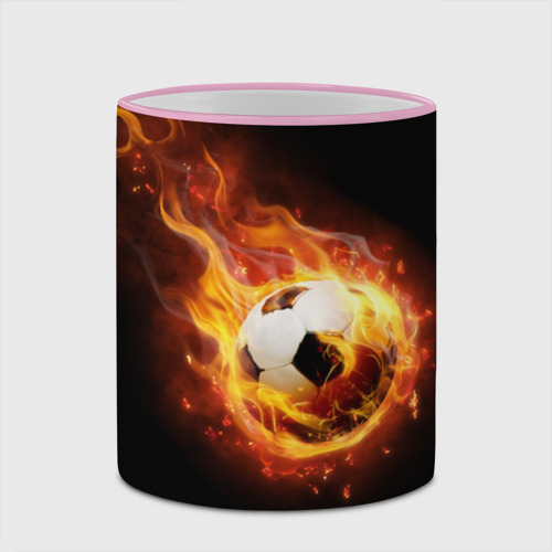 Кружка с полной запечаткой Страсть к футболу, цвет Кант розовый - фото 4