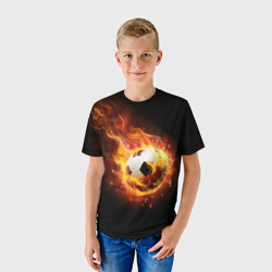 Детская футболка 3D Страсть к футболу - фото 2