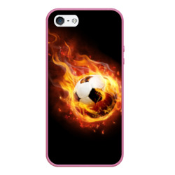 Чехол для iPhone 5/5S матовый Страсть к футболу