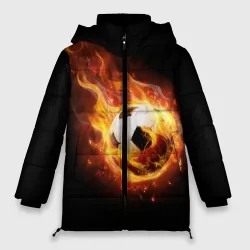 Женская зимняя куртка Oversize Страсть к футболу