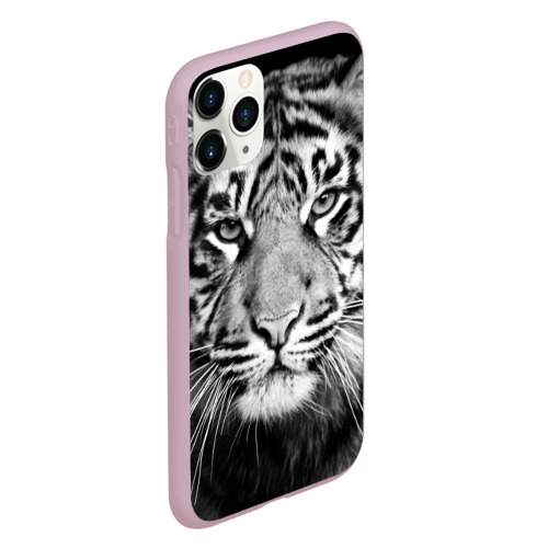 Чехол для iPhone 11 Pro матовый Красавец тигр, цвет розовый - фото 3