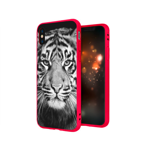 Чехол для iPhone X матовый Красавец тигр Фото 01 Чехол для iPhone X матовый Красавец тигр Фото 01