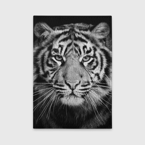 Обложка для автодокументов Красавец тигр, цвет черный