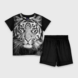 Детский костюм с шортами 3D Красавец тигр
