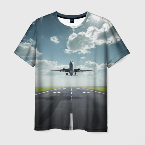 Мужская футболка 3D Самолет
