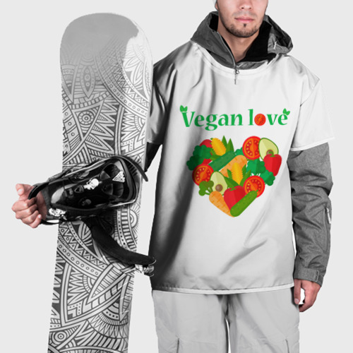 Накидка на куртку 3D Vegan love