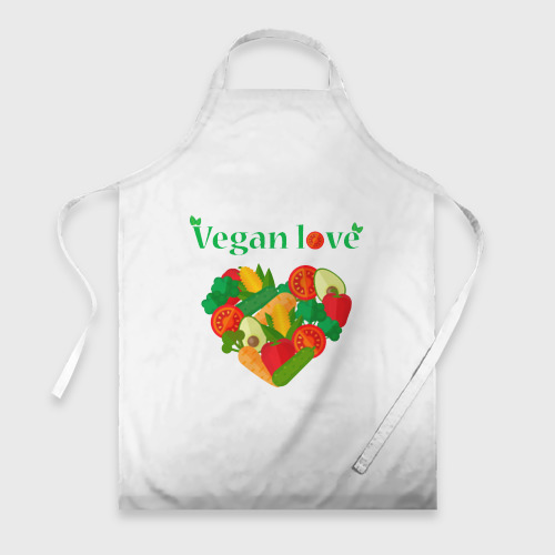 Фартук 3D Vegan love