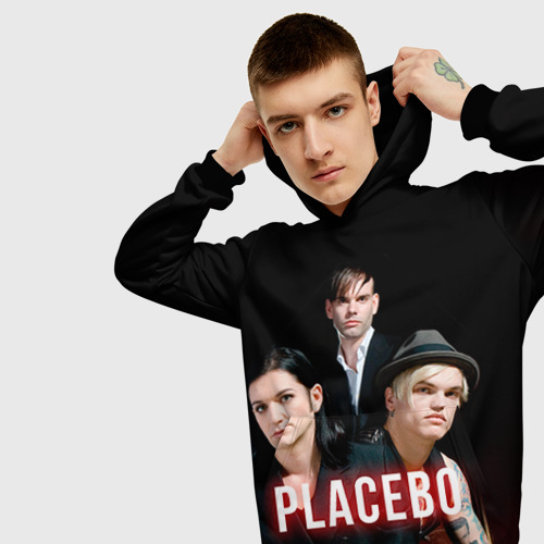 Мужская толстовка 3D Placebo группа, цвет черный - фото 5