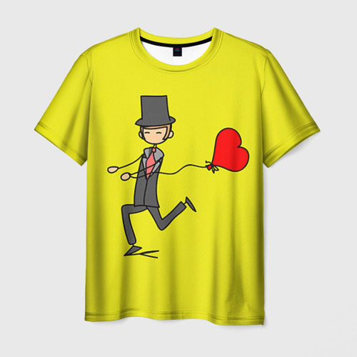 Мужская футболка 3D Навстречу любви