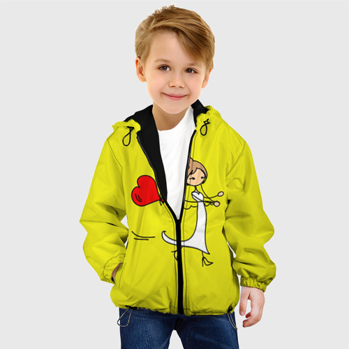 Детская куртка 3D Навстречу любви, цвет черный - фото 3